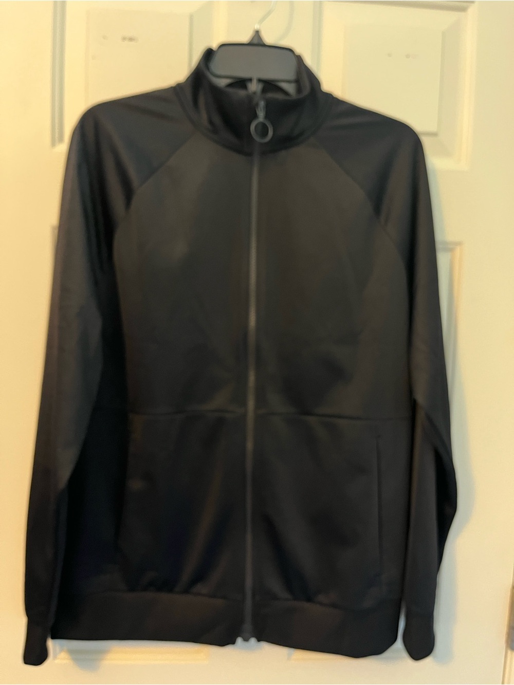 Men’s tek gear black adaptive full zip tricot jacket